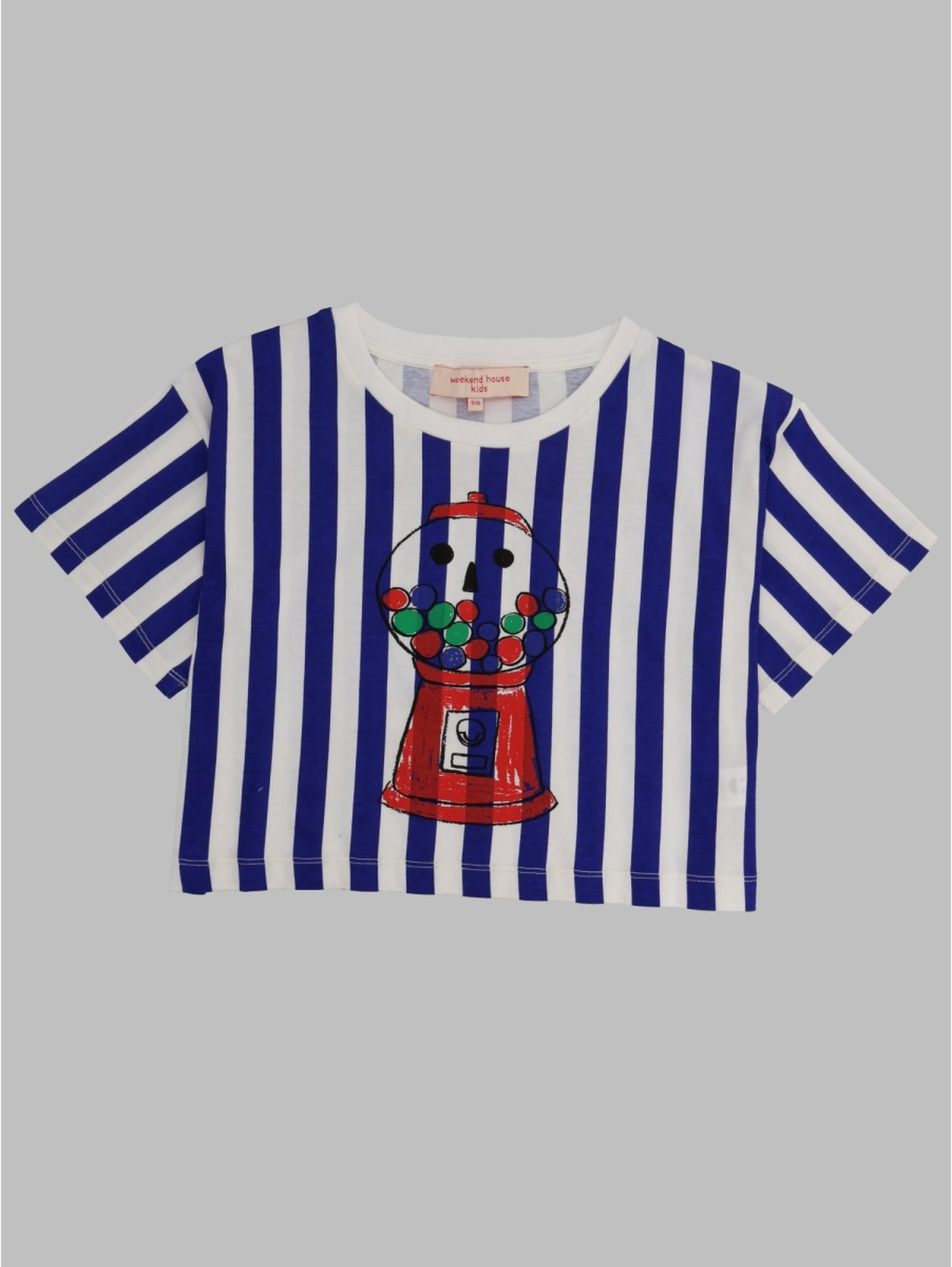 gum stripes crop t-shirt