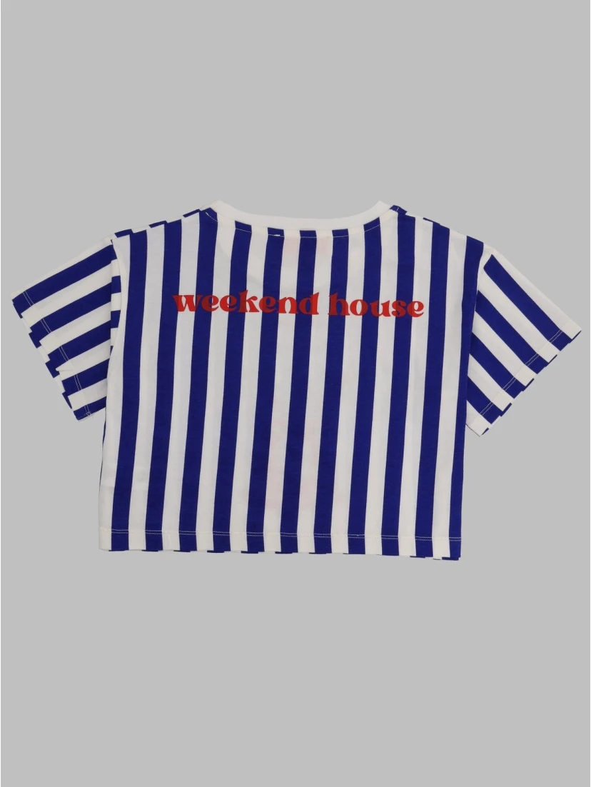 gum stripes crop t-shirt