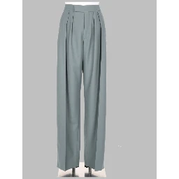 PANTALONE A SIGARETTA SARTORIALE IN GABARDINE DI LANA