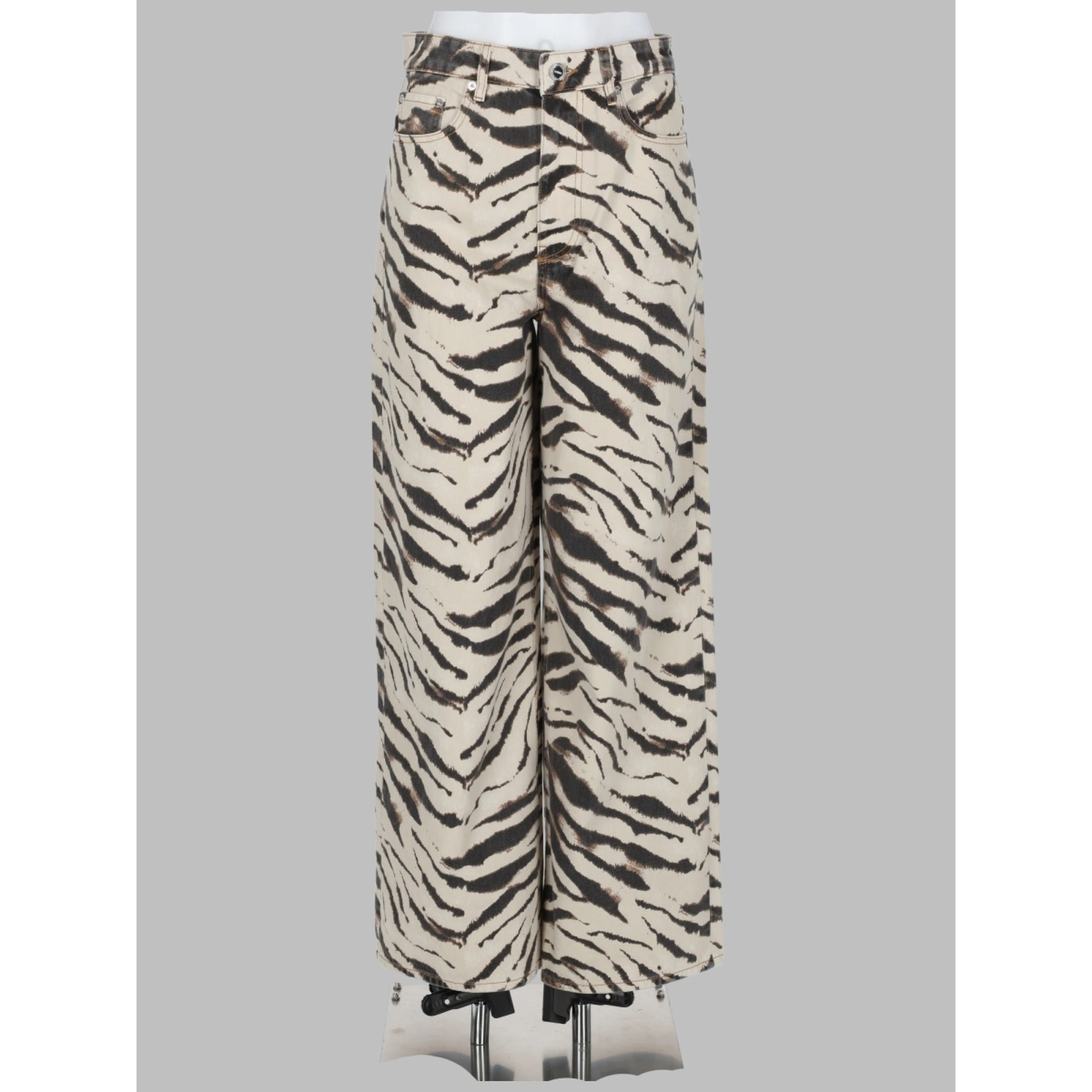 JEANS CON STAMPA ANIMALIER