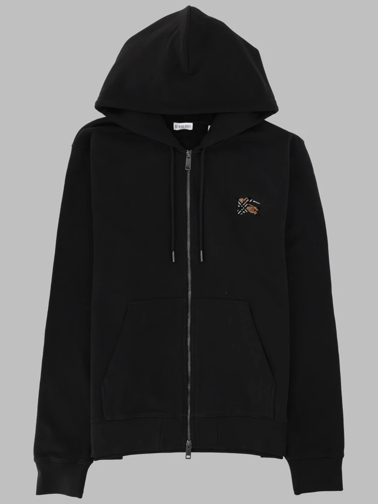 FELPA CON CAPPUCCIO E ZIP