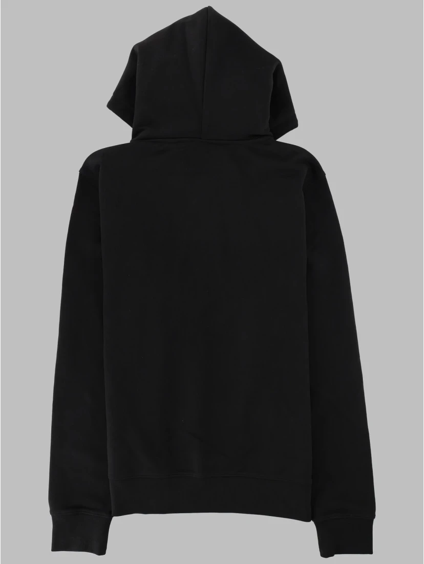 FELPA CON CAPPUCCIO E ZIP