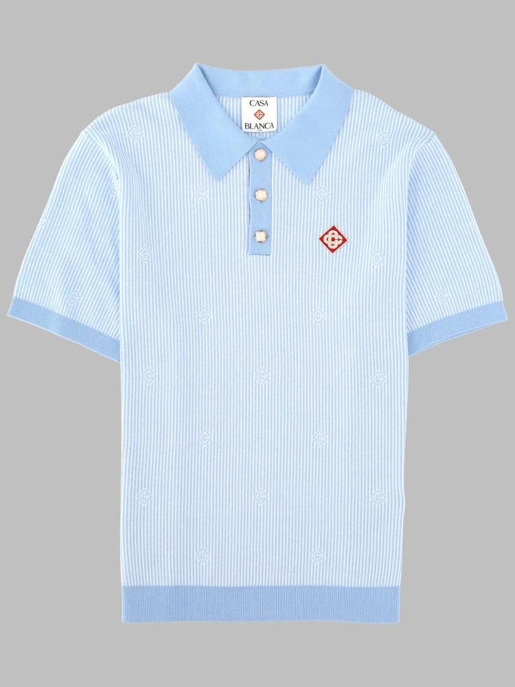 POLO IN MAGLIA A RIGHE
