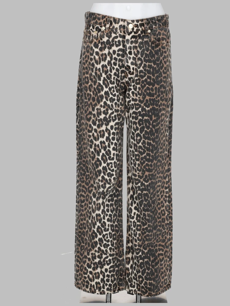 JEANS CON STAMPA ANIMALIER