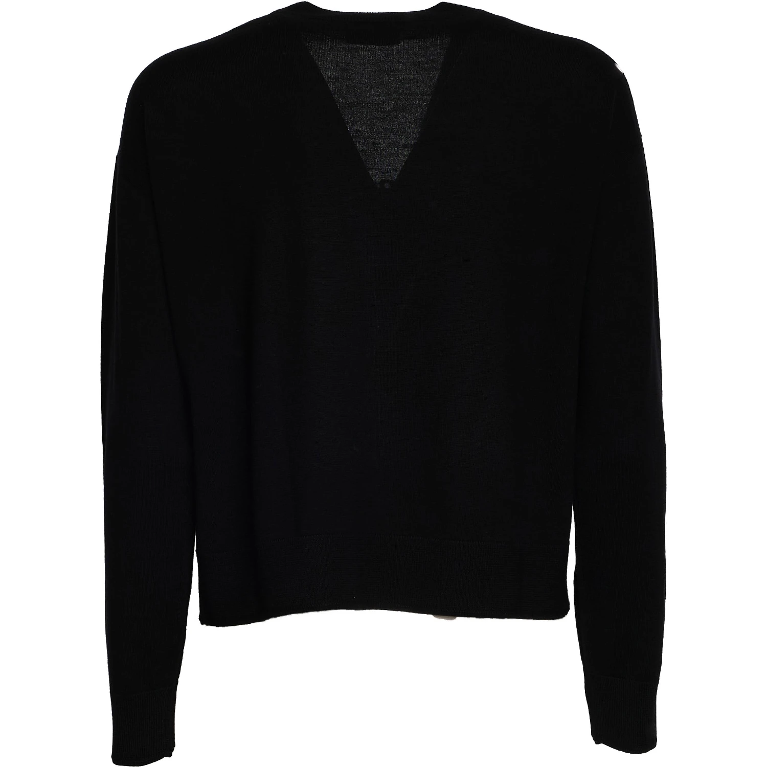Cardigan Scollo V In Lana