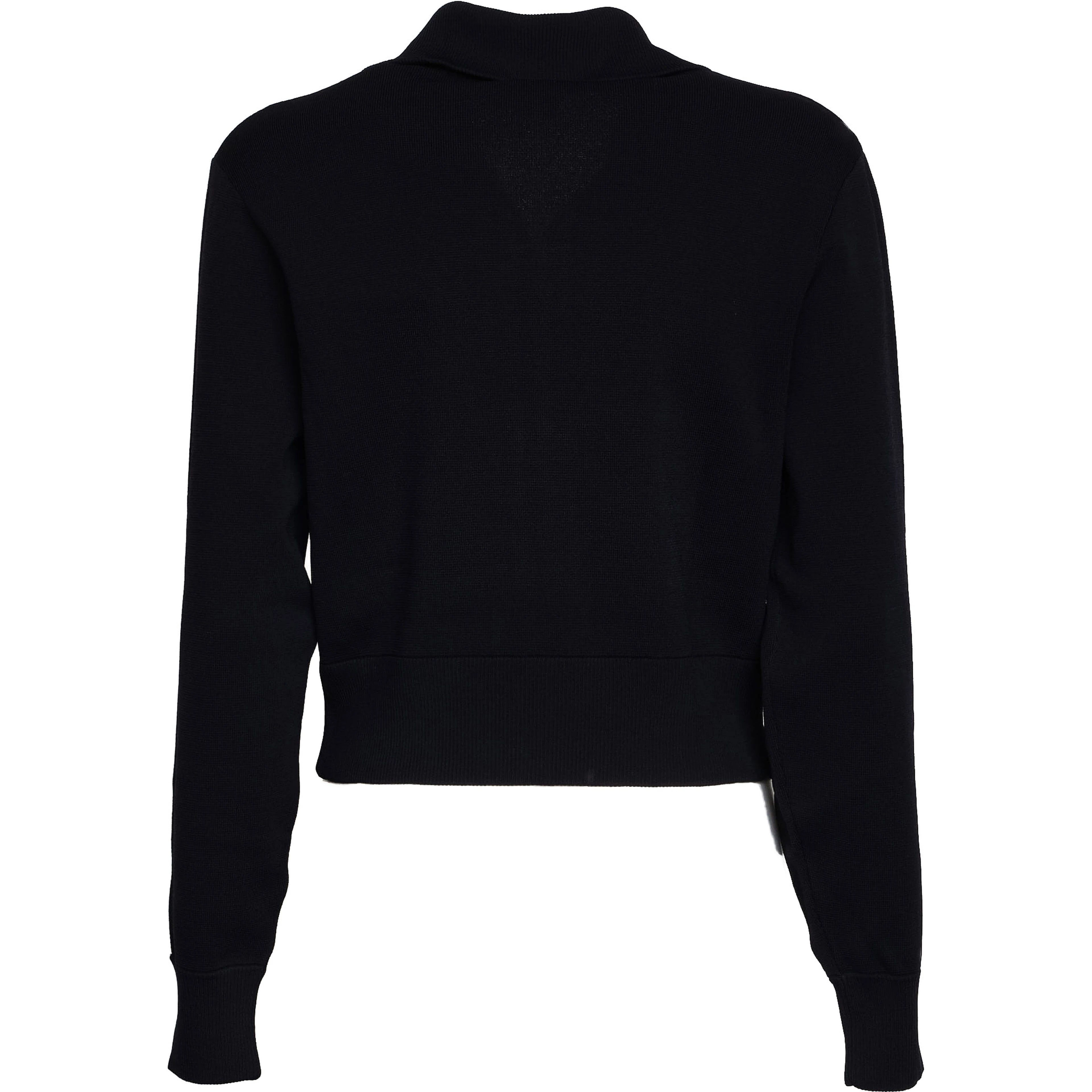 Giacca Lavorata A Maglia Stile Tennis Con Zip