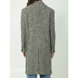 Single-breasted wool coat
