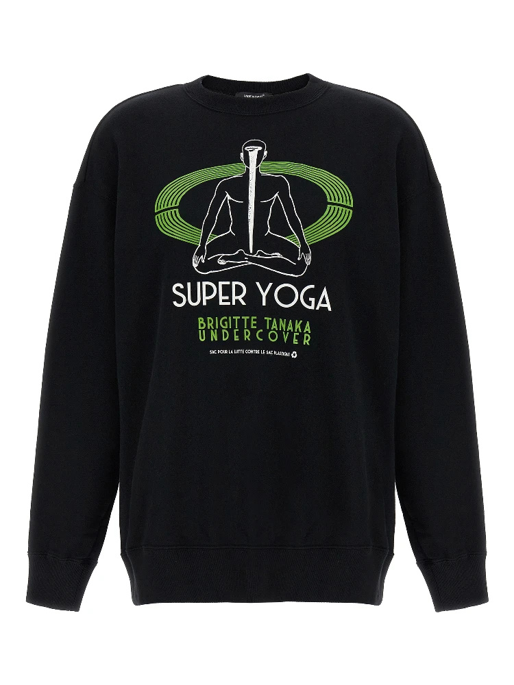 Black Cotton Sweatshirt