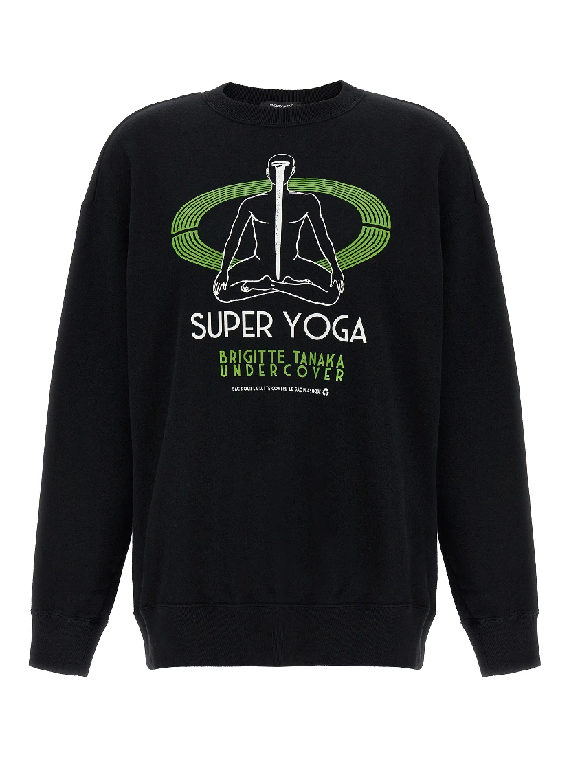 Black Cotton Sweatshirt