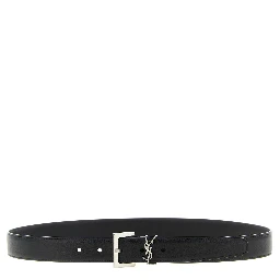 Black Calfskin Regular Belt