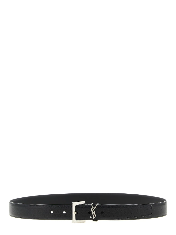 Black Calfskin Regular Belt
