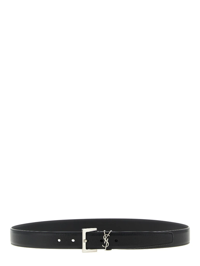 Black Calfskin Regular Belt