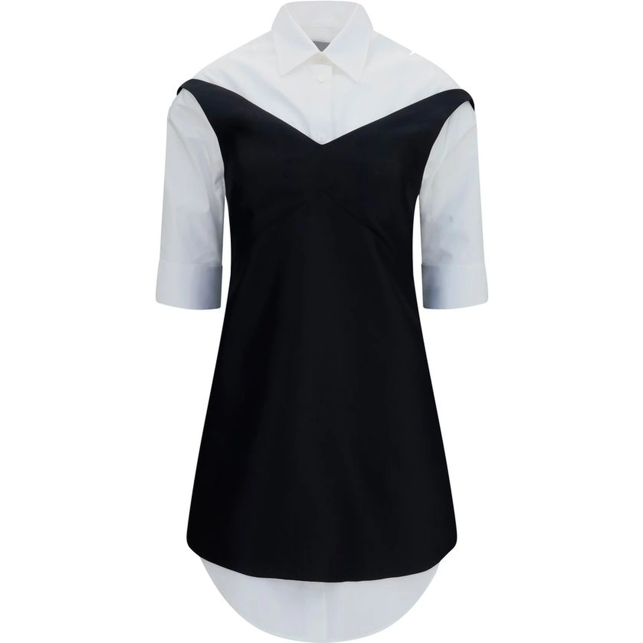 Black Wool Oves Aries Casual Dress