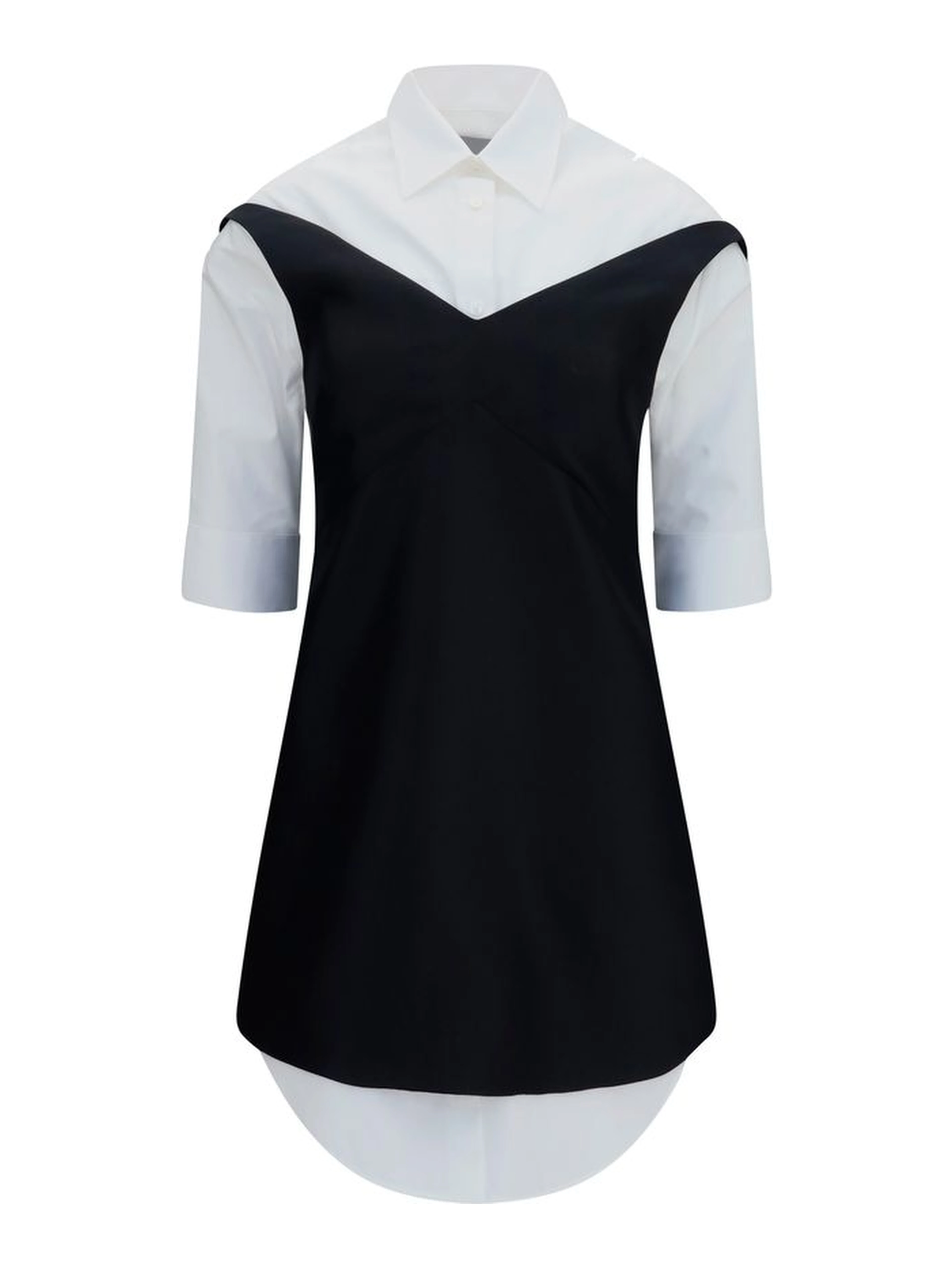 Black Wool Oves Aries Casual Dress