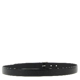 Black Calfskin Regular Belt