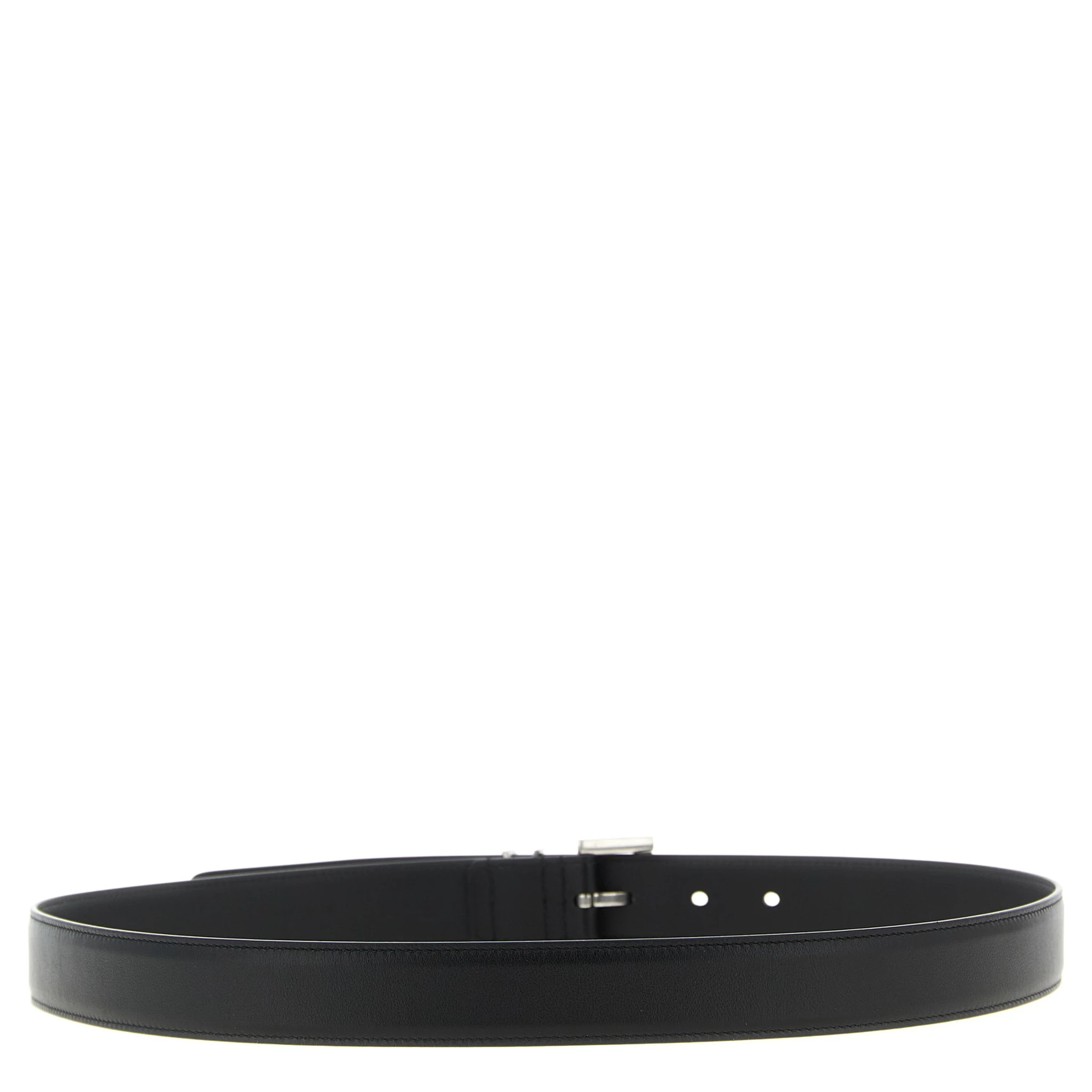 Black Calfskin Regular Belt