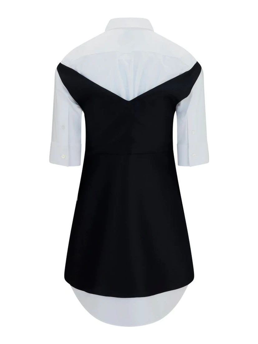 Black Wool Oves Aries Casual Dress