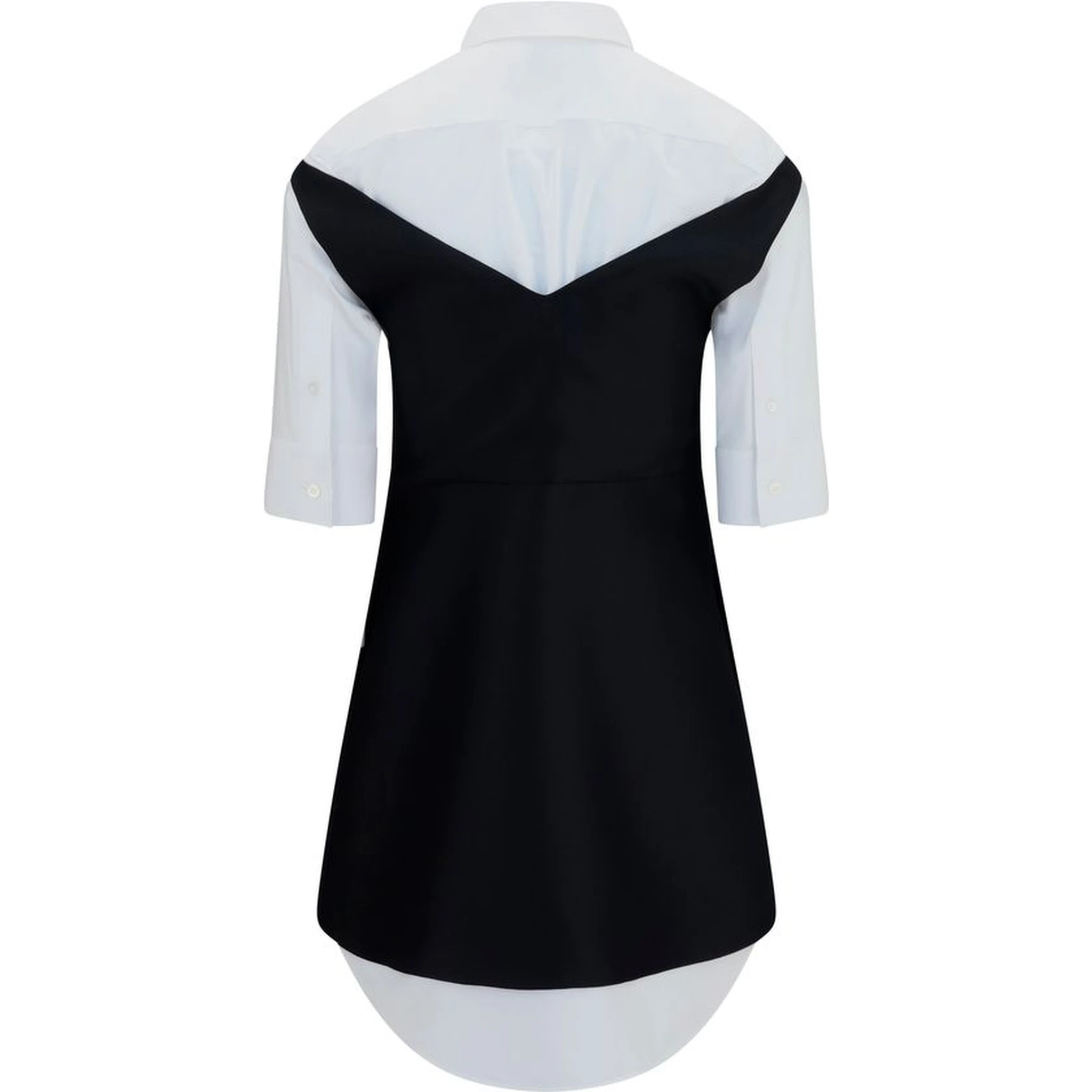 Black Wool Oves Aries Casual Dress