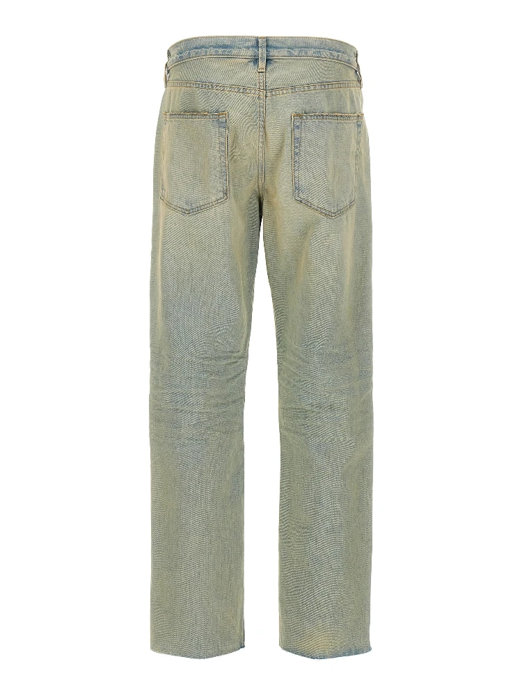 Blue Cotton Straight-Leg Jeans alternative
