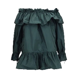 Bicolor Polyamide Casual Dress