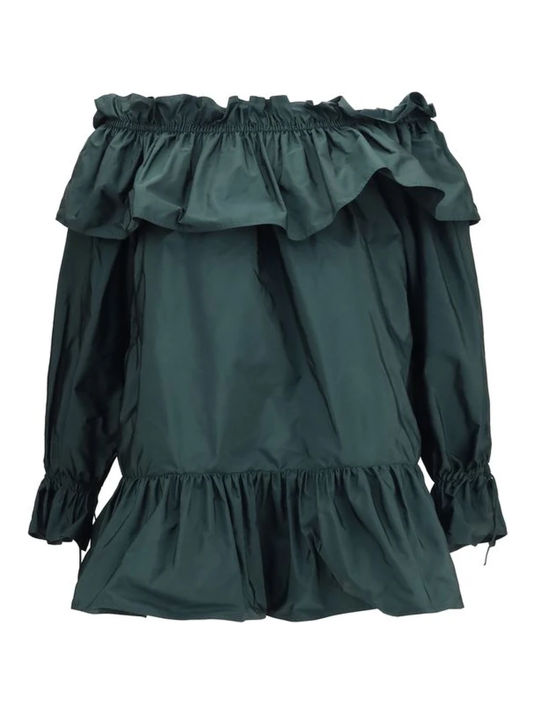 Bicolor Polyamide Casual Dress