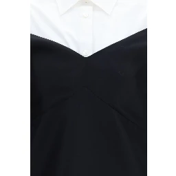 Black Wool Oves Aries Casual Dress