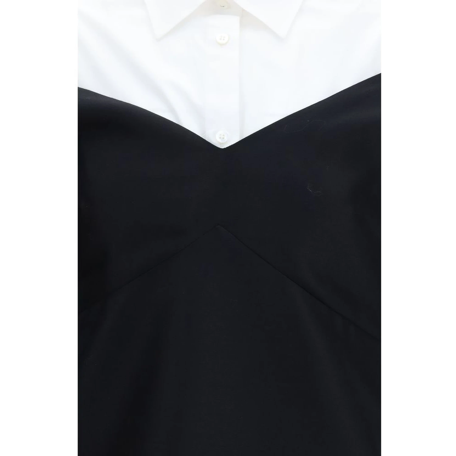 Black Wool Oves Aries Casual Dress