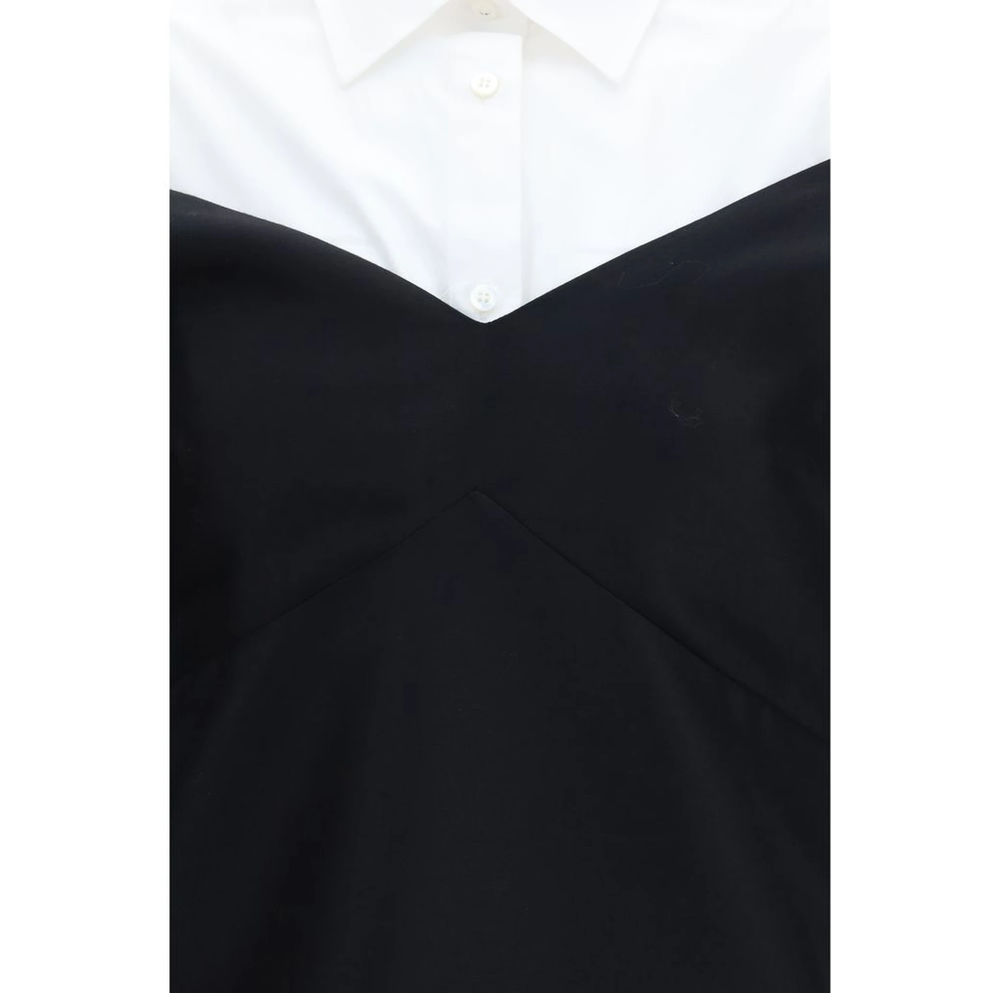 Black Wool Oves Aries Casual Dress