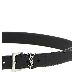 Black Calfskin Regular Belt