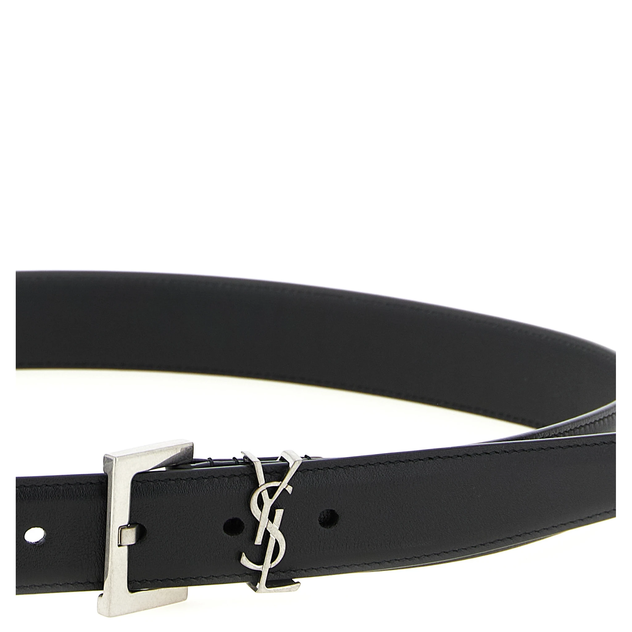 Black Calfskin Regular Belt