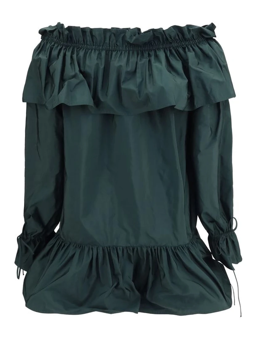 Bicolor Polyamide Casual Dress