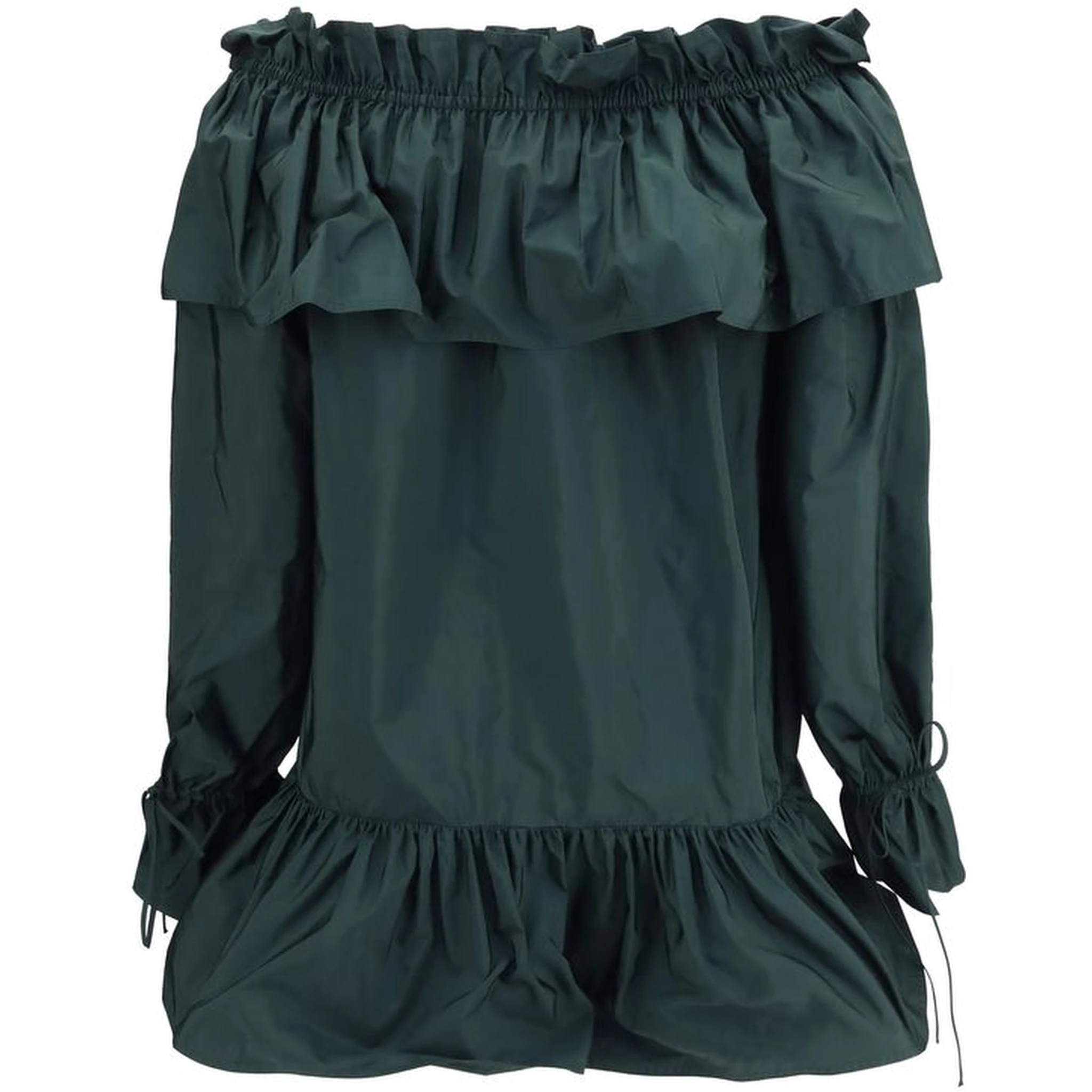 Bicolor Polyamide Casual Dress