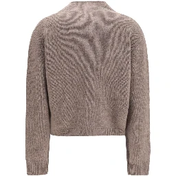 Beige Cashmere Cardigan