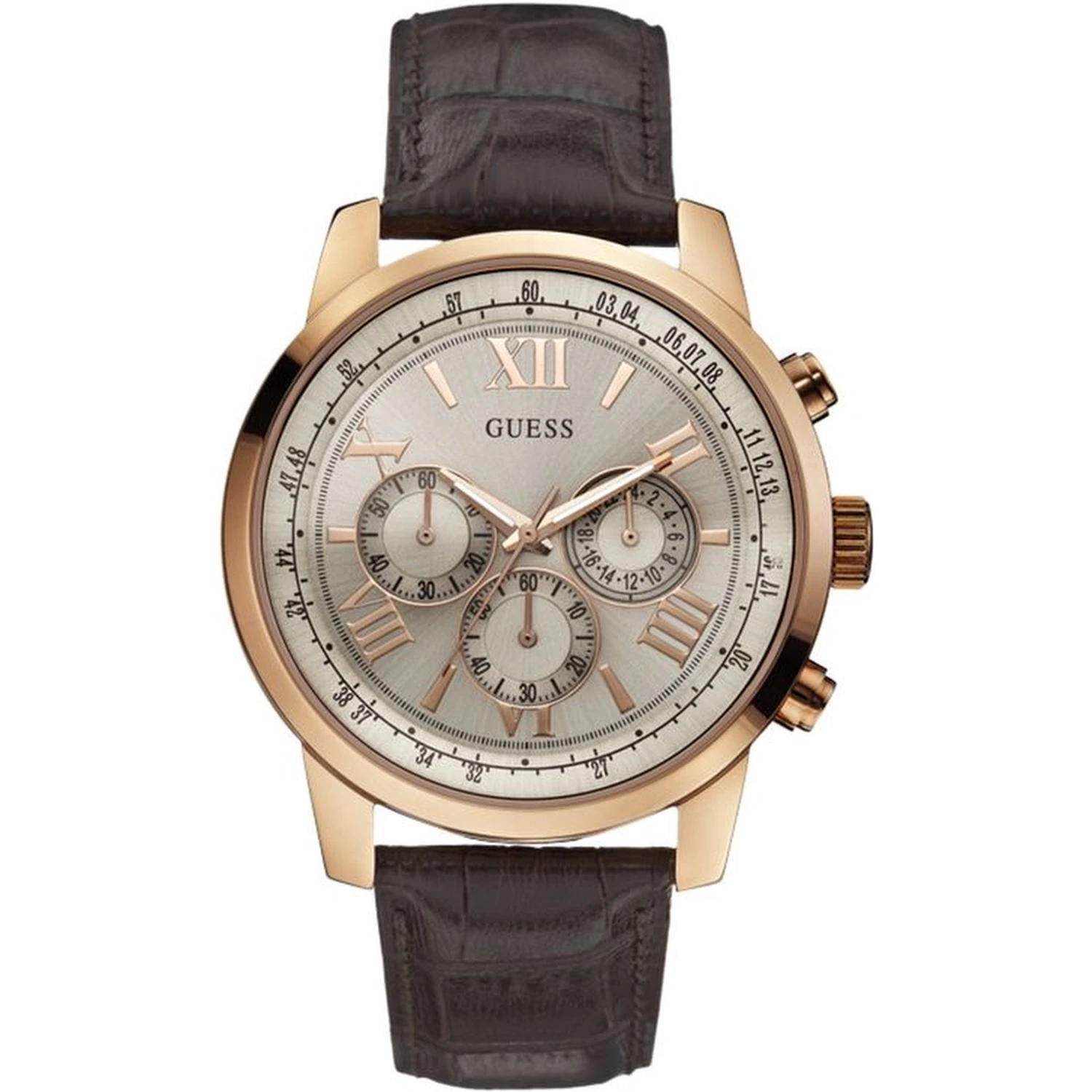 Brown Leather Lining Sport Watch
