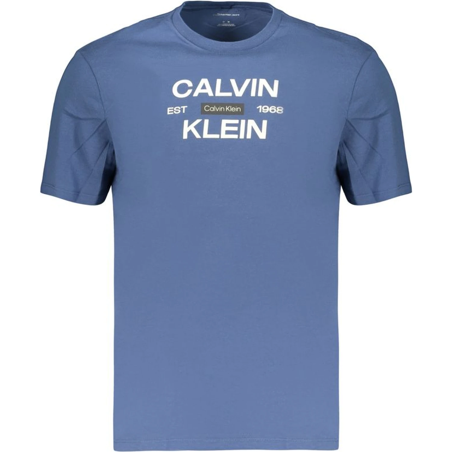 Blue Cotton Men's T-Shirt
