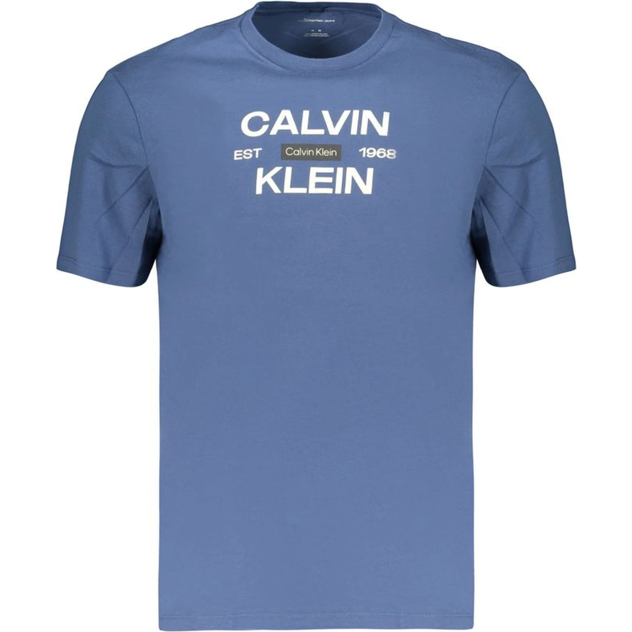 Blue Cotton Men's T-Shirt