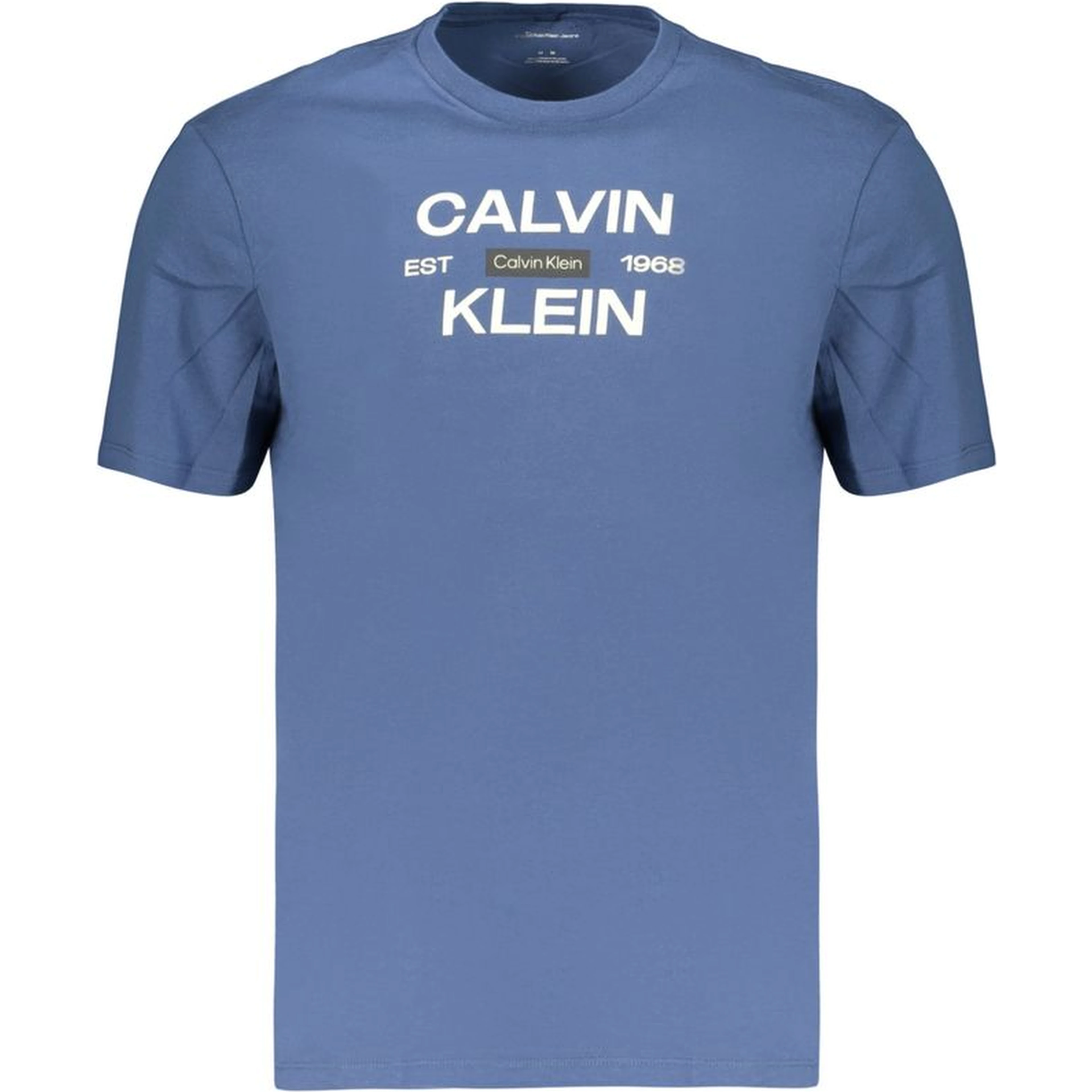 Blue Cotton Men's T-Shirt