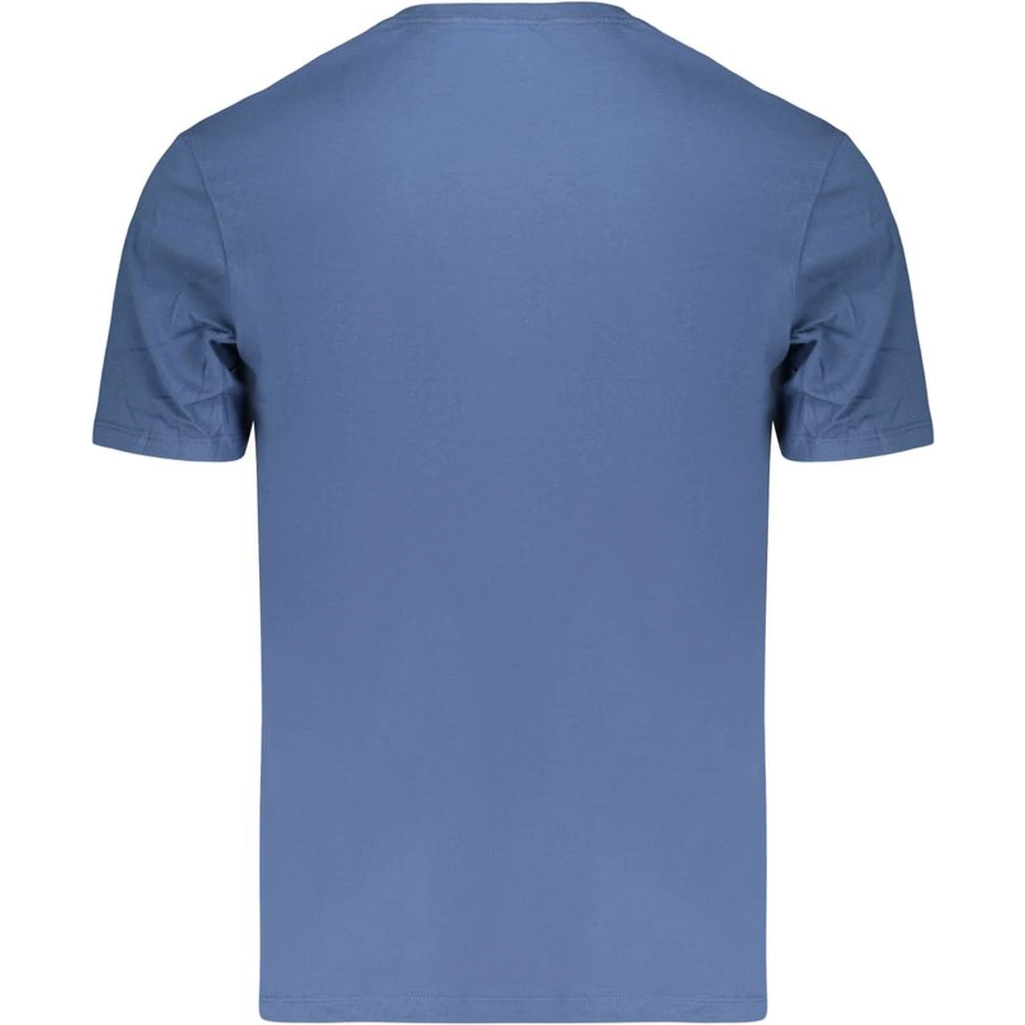 Blue Cotton Men's T-Shirt