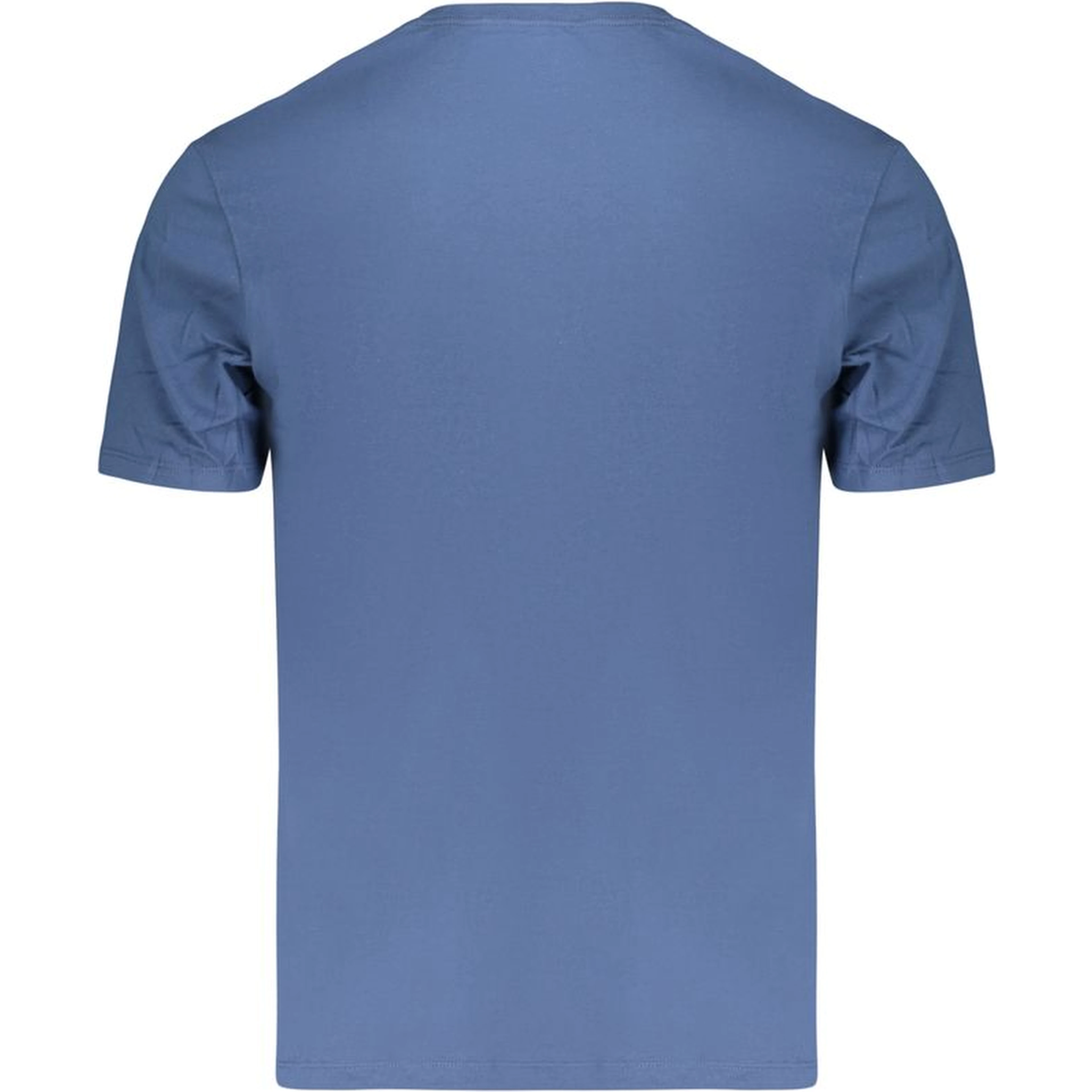 Blue Cotton Men's T-Shirt