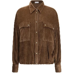 Brown Viscose Pattern Shirt
