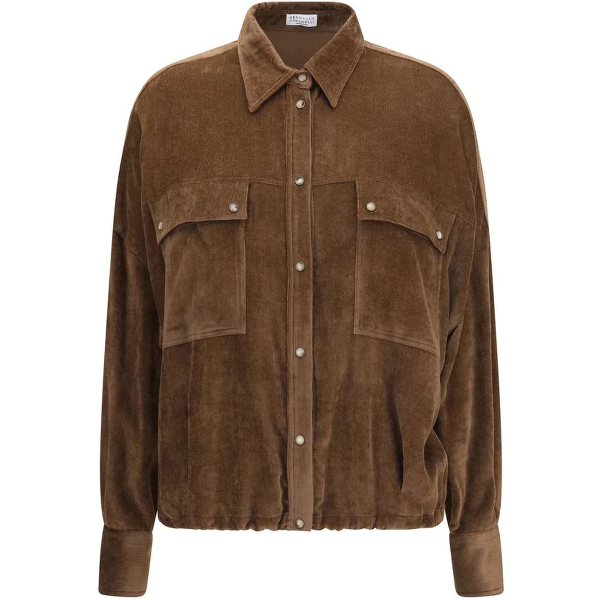 Brown Viscose Pattern Shirt