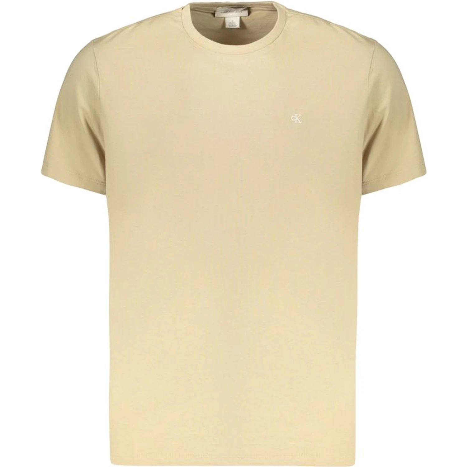Beige Cotton Men's T-Shirt