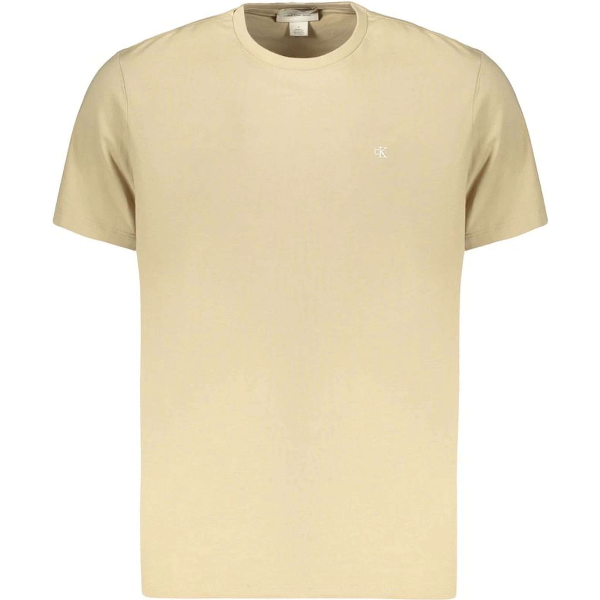 Beige Cotton Men's T-Shirt