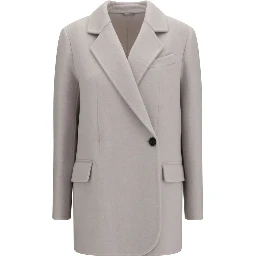 White Wool Oves Aries Full-Length Jacket