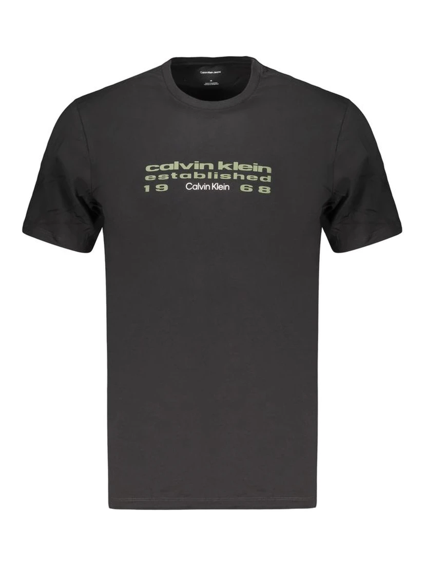 Black Cotton Men's T-Shirt