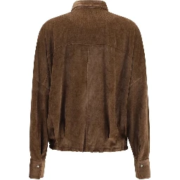 Brown Viscose Pattern Shirt