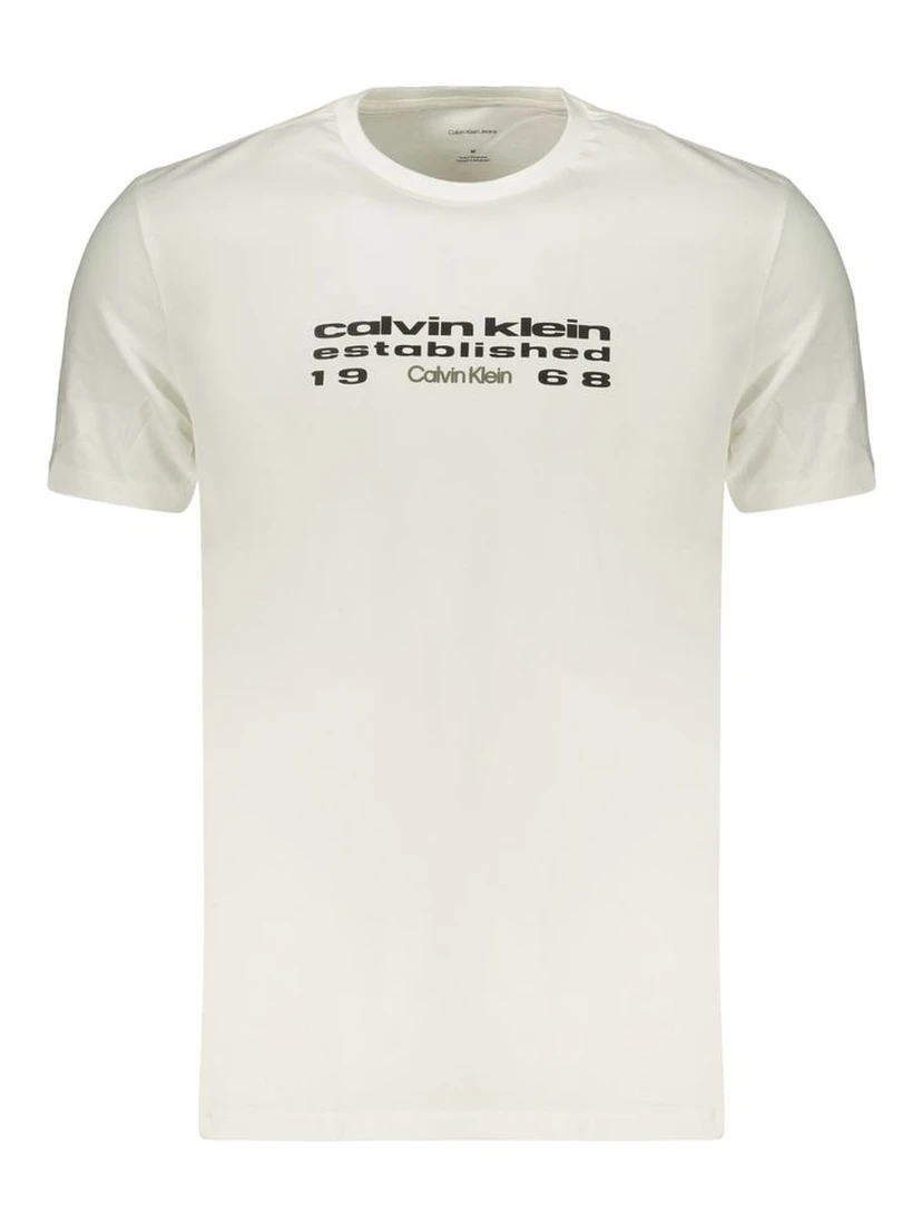 White Cotton Men's T-Shirt