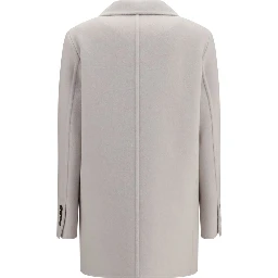 White Wool Oves Aries Full-Length Jacket