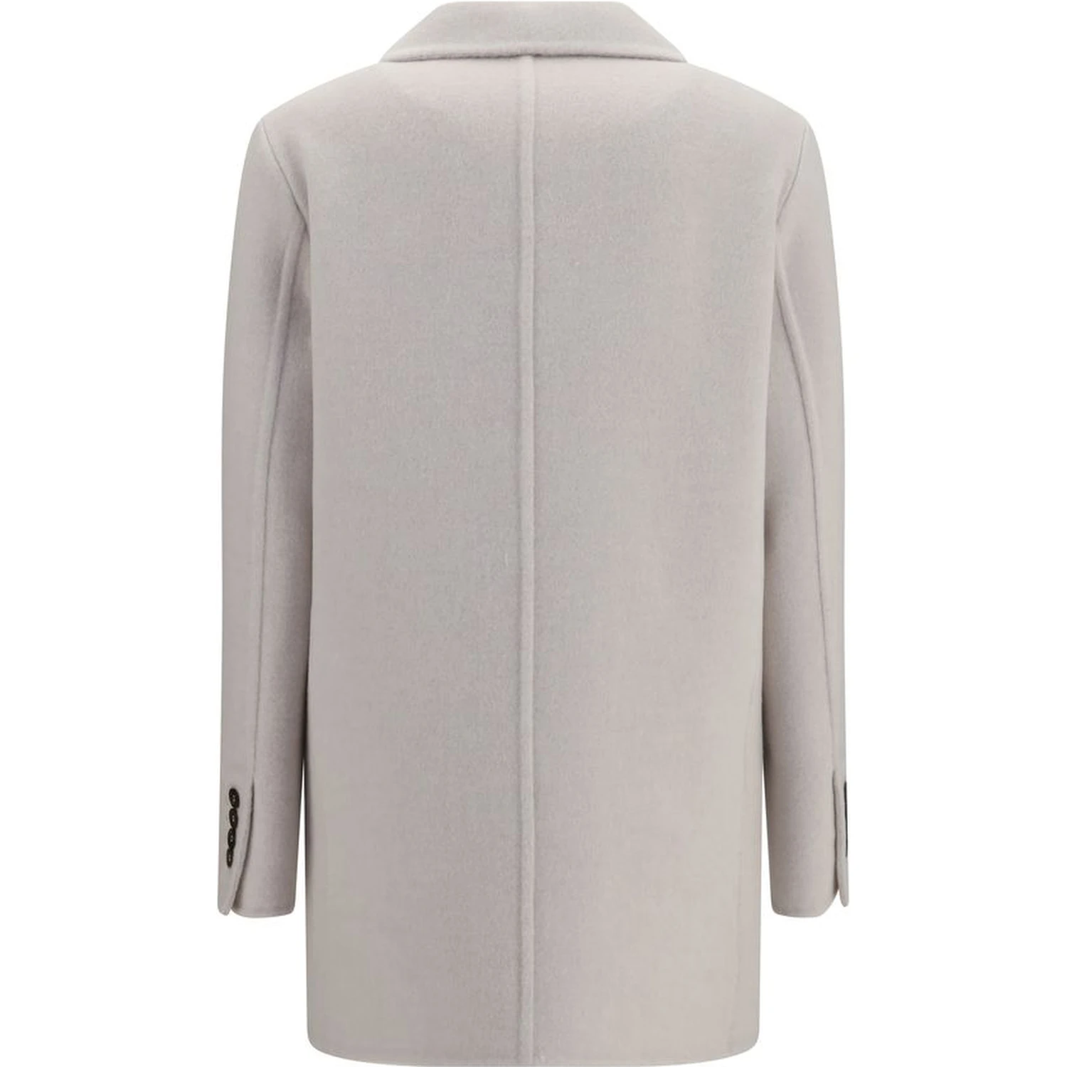 White Wool Oves Aries Full-Length Jacket