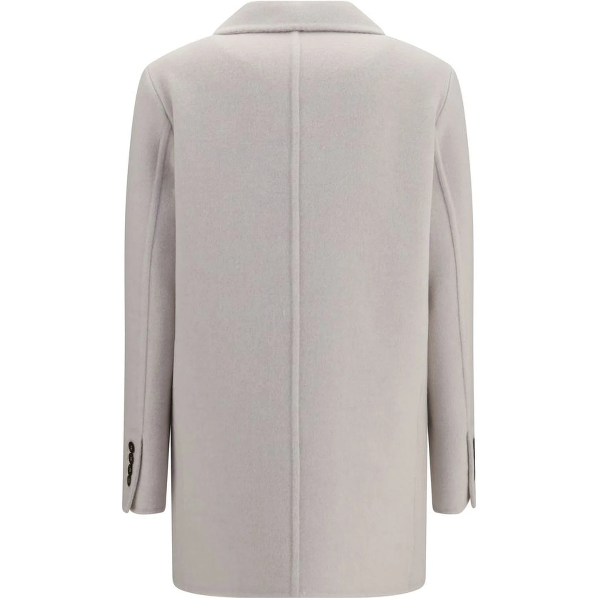 White Wool Oves Aries Full-Length Jacket